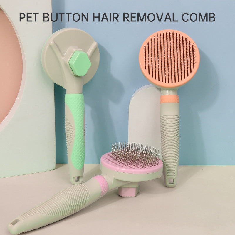 Self-Cleaning Pet Grooming Brush for Dogs & Cats