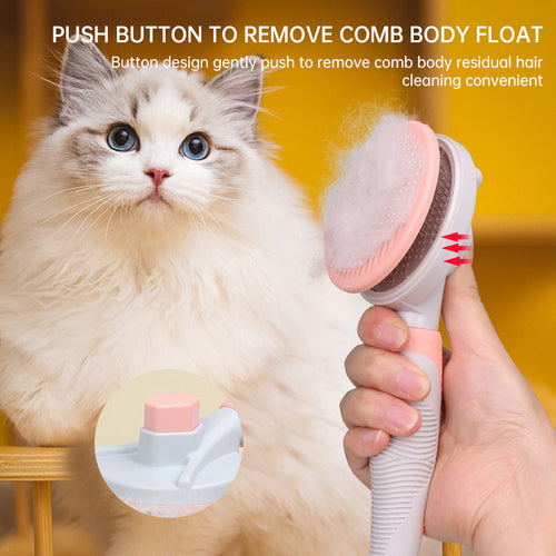 Self-Cleaning Pet Grooming Brush for Dogs & Cats