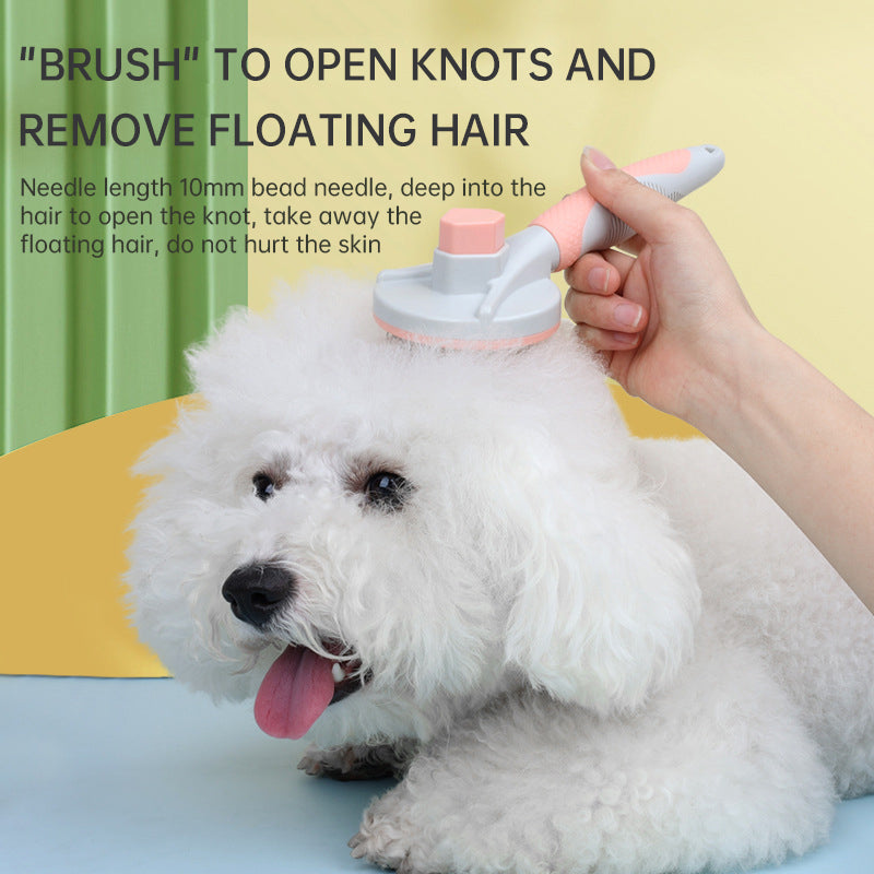 Self-Cleaning Pet Grooming Brush for Dogs & Cats