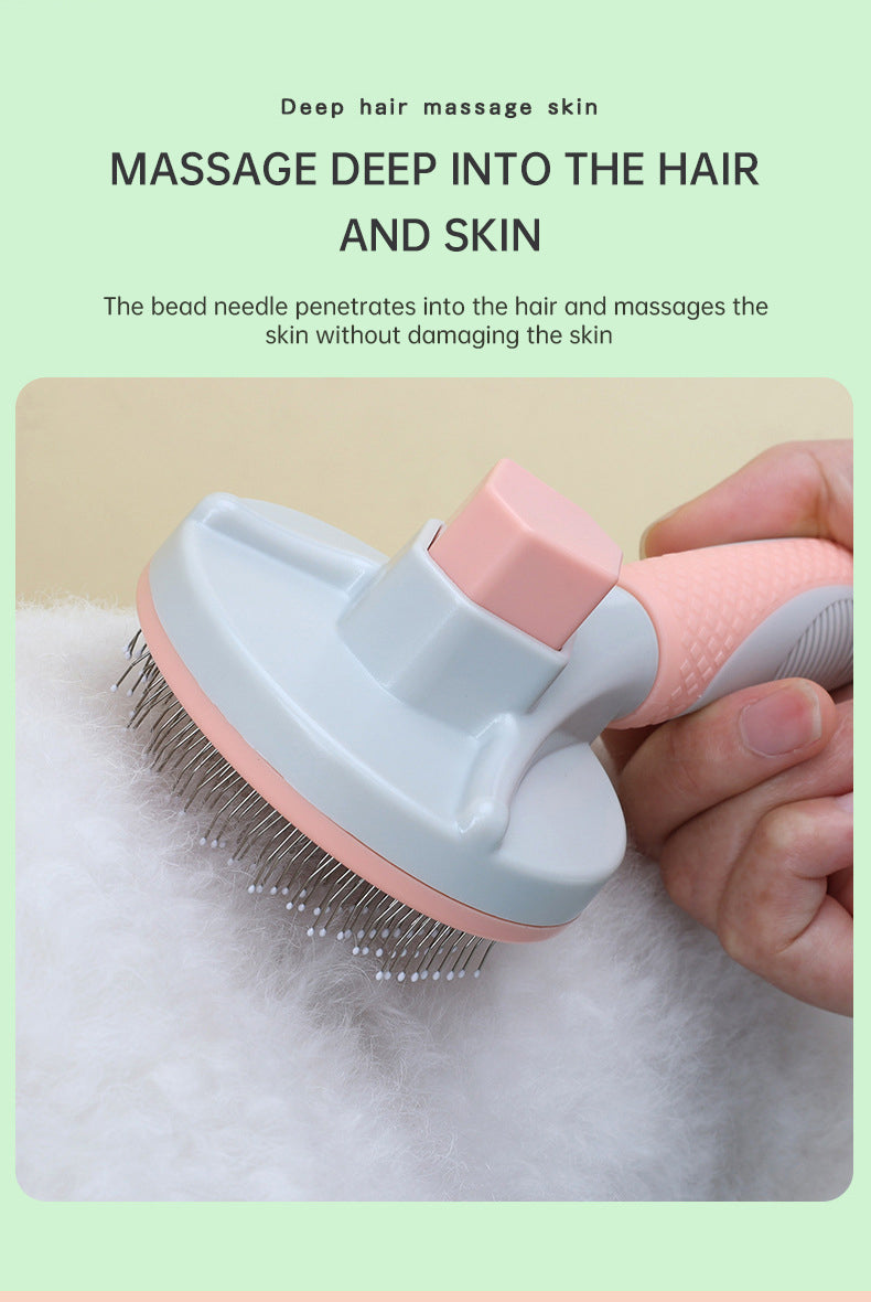 Self-Cleaning Pet Grooming Brush for Dogs & Cats
